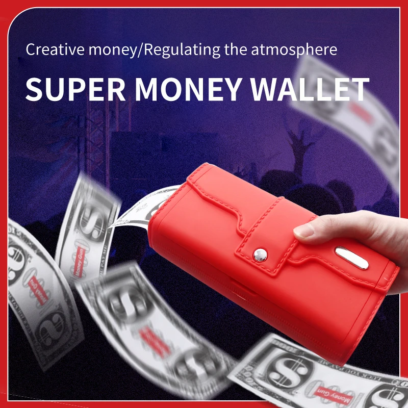 Money Spray Wallet Electric Party Cash Ejection Simulated Wallet Funny Party Toys Kids gifts Toys