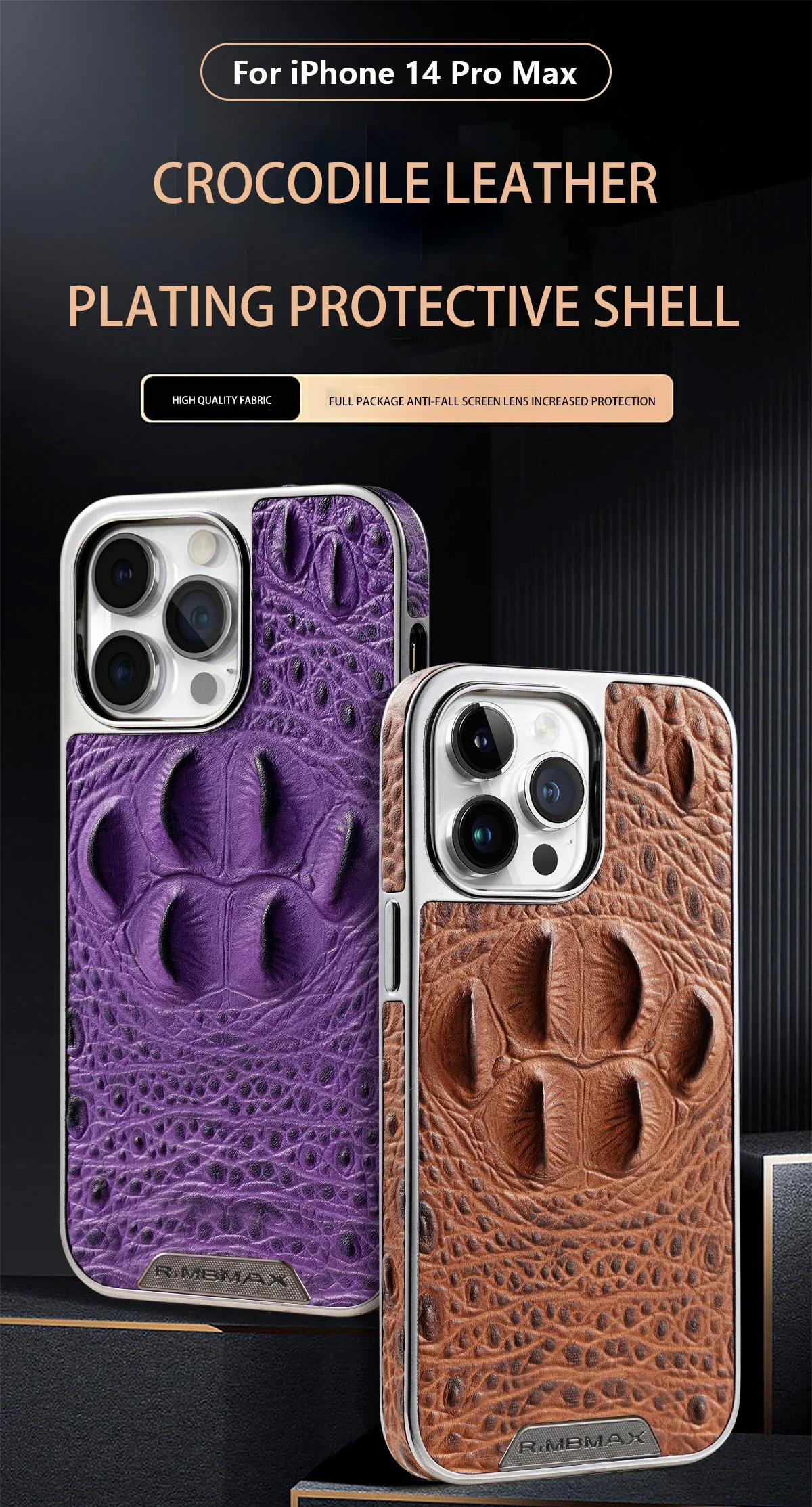 

Luxury Business Leather Phone Case For Iphone 13 12 14 15 Pro Max Crocodile Pattern Leather Phone Shell For IPHON 14 15 Promax