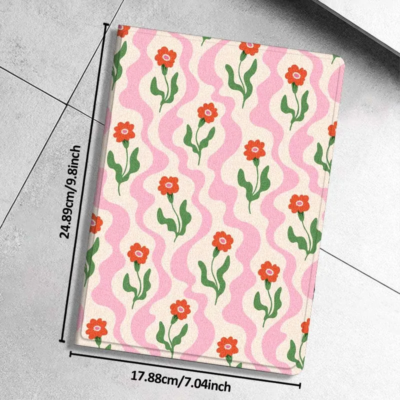 الإبداعية الأزهار الفن نمط الحال بالنسبة لباد برو 10th 11th 5th 6th 7 8 9 2 gen 11 13 M4 M5 10.2 9.7 12.9 10.5 10.9 بوصة اللوحي