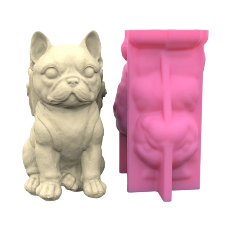 

Dog Shaped Concrete Mould DIY Vase Molds Silicone Material for DIY Hand-Making