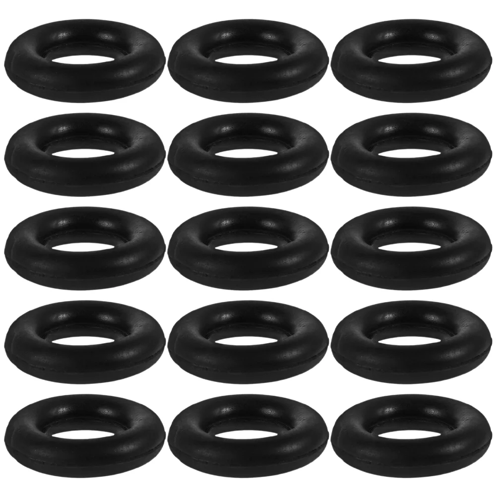 

15 Pcs Tires Bobbin Winder Rubber Wheel Ring Replacement Rings Sewing Machine Black for