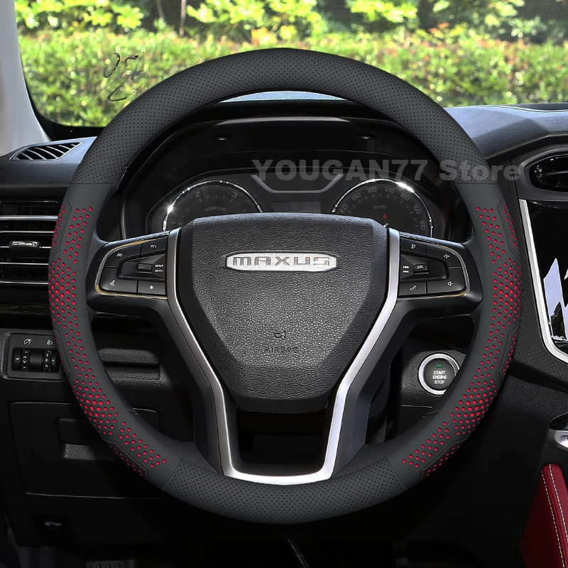 

Leather Car Steering Wheel Cover For MAXUS T70 2019-2024 ultra-thin Covers For Covers Auto interior MAXUS T70 Accessories 2024
