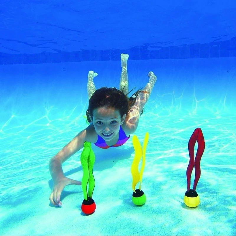 Giocattoli sportivi per piscina per bambini strumento per piscina per addestramento al nuoto a forma di pianta oceanica