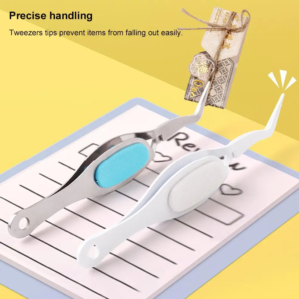 리버스 핀셋 다기능 그립 핀셋 재봉용 몰드 가짜 속눈썹 DIY 보석 제작 팁 핀셋 수리 도구