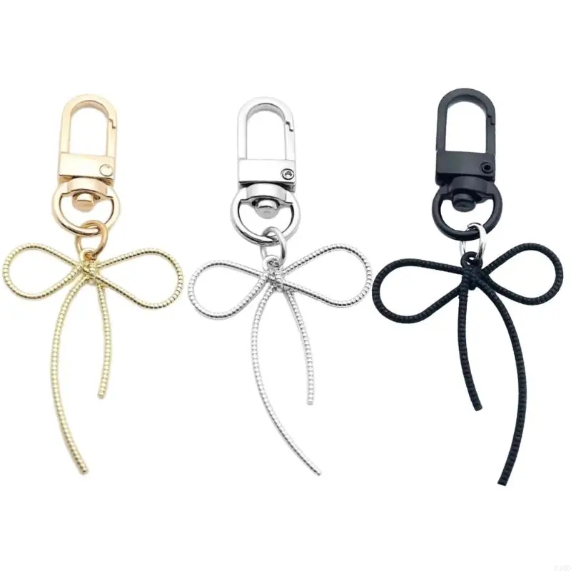 

340D Aloy Butterfly Knot Pendant Keychain Bows Key Chain Multi-Functional Phone Chain