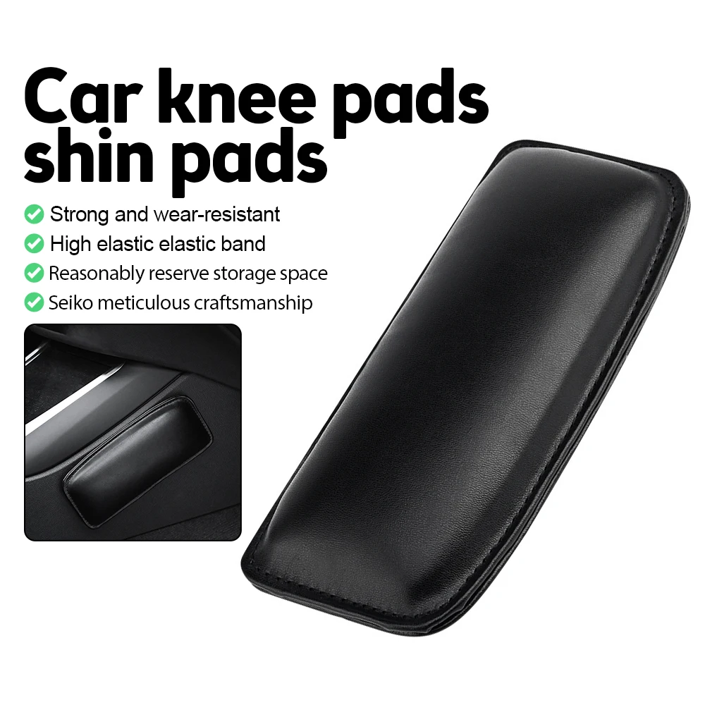 Universal Car Leather Leg Cushion Knee Pad Pillow 180x80x28mm Thigh Support Seat Door Armrest Leg Pad Car Interior Decoration