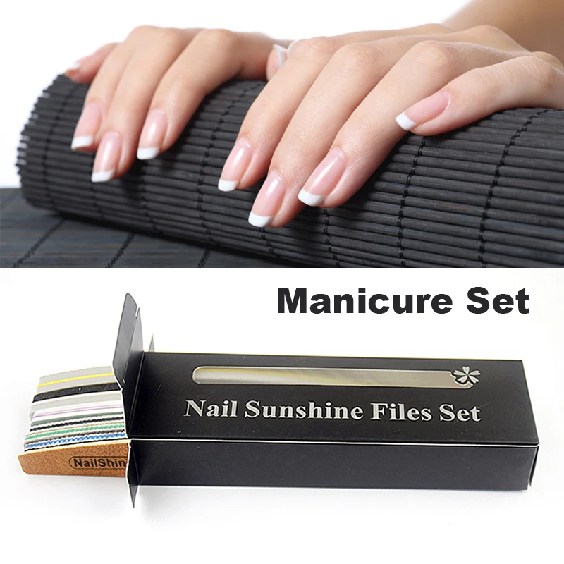 8Pcs/Box Nail File Buffer Kit Gel Polishing Grinding Sanding Sponge Nails Files Set Manicure Professional Nail Care Beauty Tools