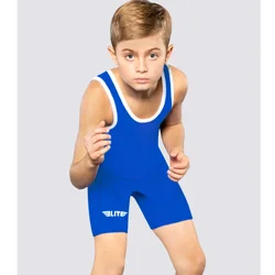 Kids Wrestler Tights One-Piece Wrestling Singlet Race Clothing Gym Outfit Rowing Suit Weight Lifting Tights Childrens Wrestling