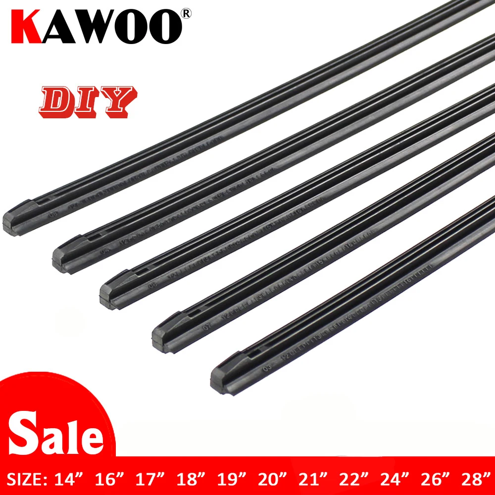 KAWOO Car Vehicle Insert striscia di gomma spazzola tergicristallo (ricarica) 8mm Soft 14 \