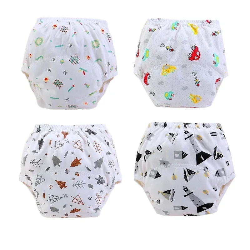 3 pezzi/lotto pannolini per bambini pantaloni da allenamento riutilizzabili pannolini di stoffa lavabili biancheria intima per pannolini