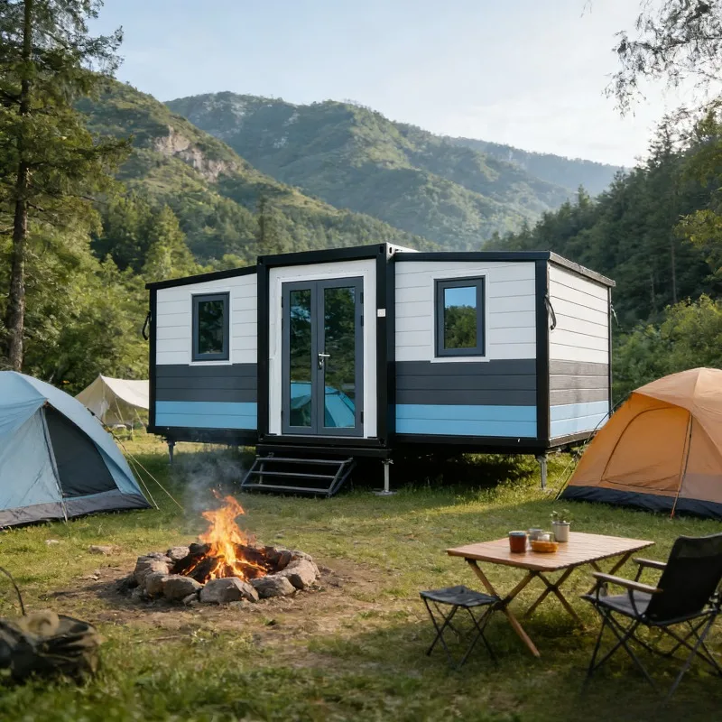 Quick Build Prefabricated 40Ft 20Ft Container Expandable House 5 Bedroom Prefab for Sale Folding Home Construction Real Estate