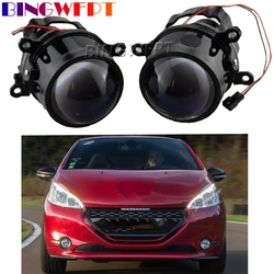 Fog Lights Car Lens LED DRL Daytime Running Light Lamp 2-Pieces For Peugeot 208 CA CC 2012 2013 2014 2015 Headlights