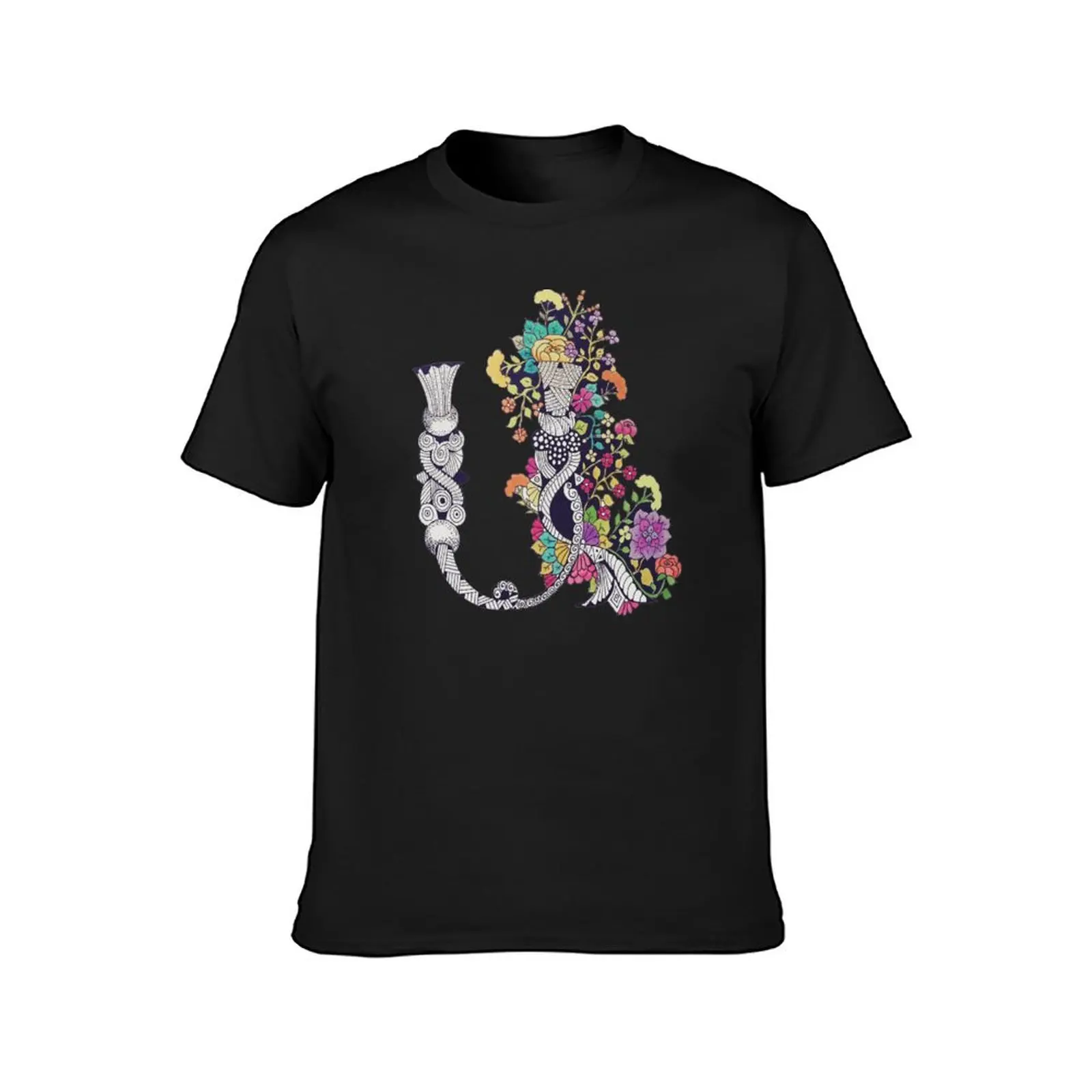 Armenian Letter A (flower) T-Shirt korean fashion customs boys animal print anime tshirts for men