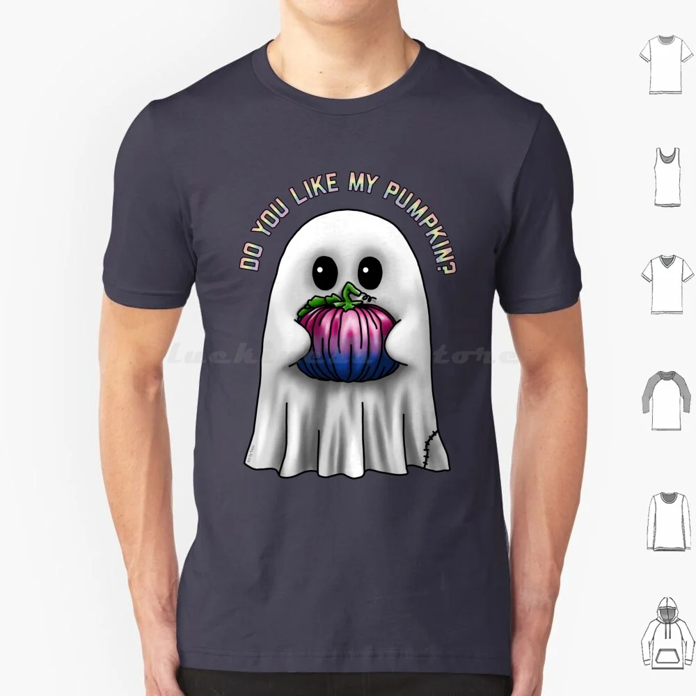 Do You Like My Bi Pumpkin T Shirt Men Women Kids 6xl Ghost Halloween Pumpkin Queer Pride Spooky Specter Bi Bisexual