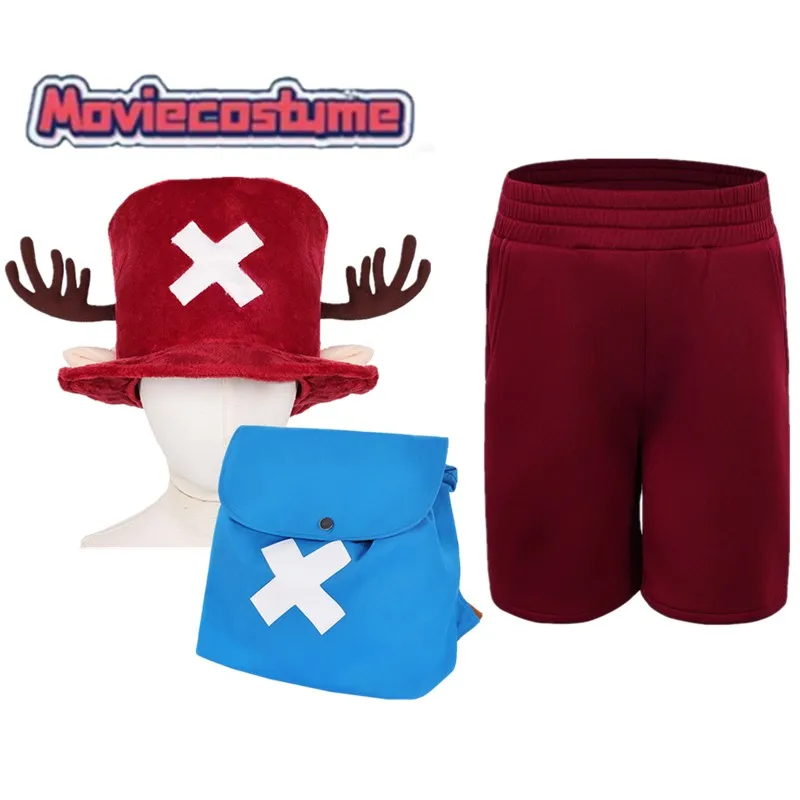 

Chopper Cosplay Shorts Tony Costume TV 2026 Pirate Fantasia Disfraz Summer Red Short Pants Outfits Halloween Carnival Party Suit