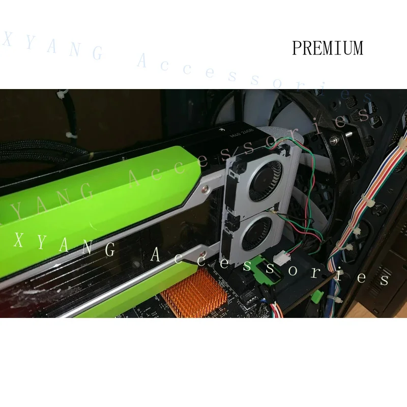 N+ New U-shaped Active Cooling Fan for NVIDIA for Tesla P40 P100 M40 GPU