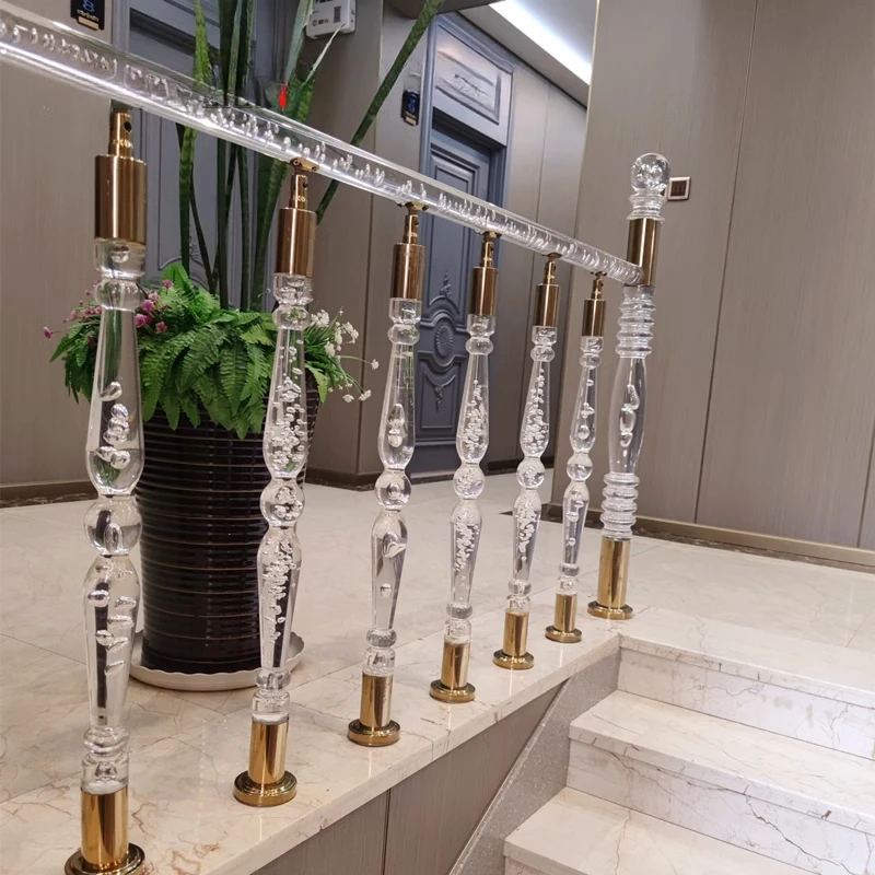 Luxury crystal staircase handrail guardrai