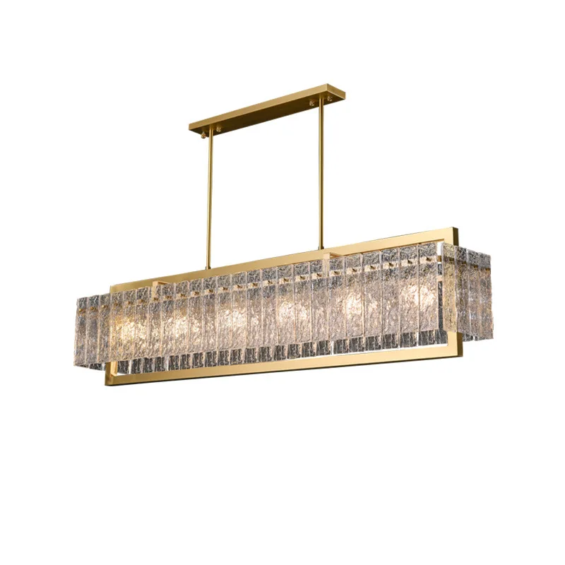 

Postmodern light luxury crystal all-copper chandelier restaurant bar tea table high-end all-copper chandelier hair copper