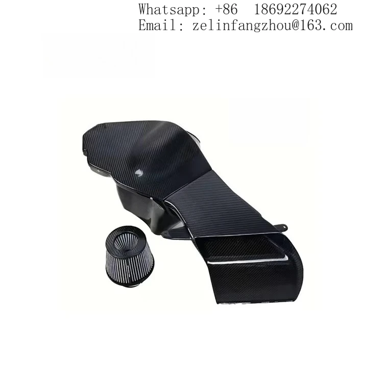 100% Dry Carbon Fiber Cold Air Intake System For Audi S5 B8 EA837 Light Weight High Strength Airspeed Brand