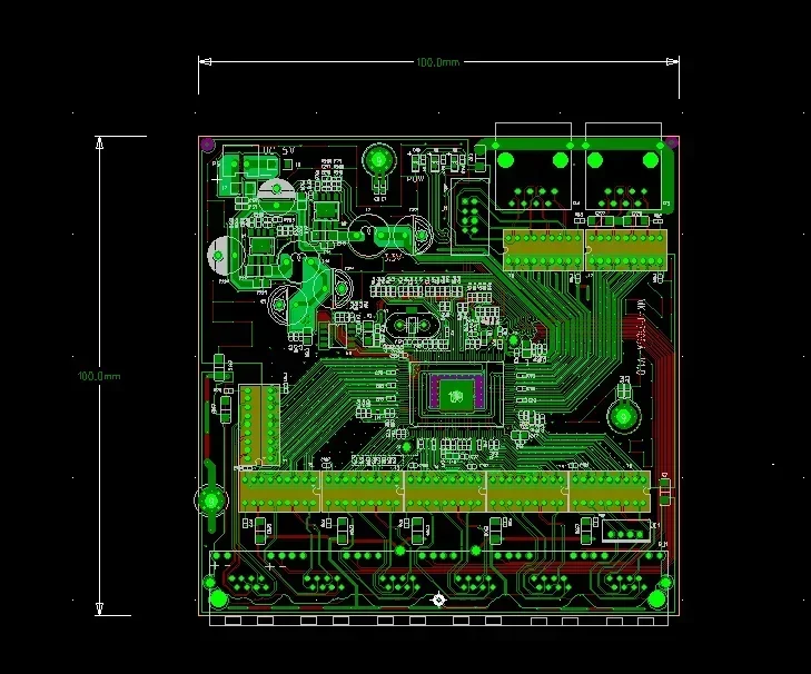 Industrial Ethernet Switch Module 5 Ports Unmanaged10/100/1000mbps  PCBA board OEM Auto-sensing Ports PCBA board OEM Motherboard