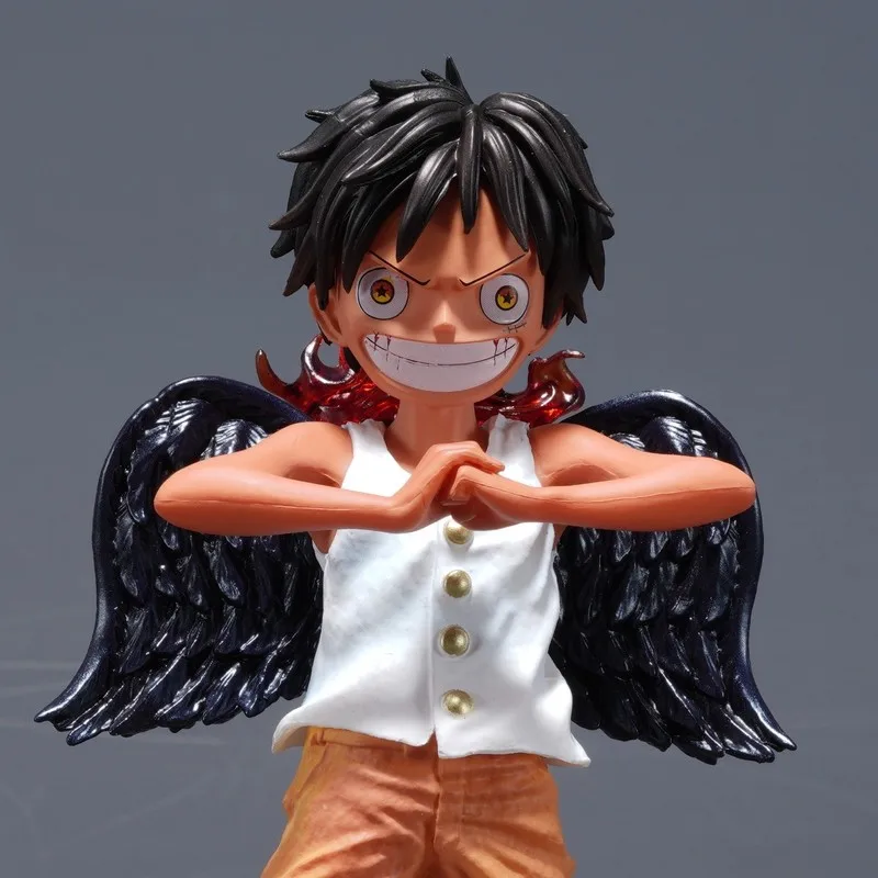 

One Piece Luffy the Archangel Anime Figure 17cm PVC GK Statue Collectible Model Desktop Case Ornament Action Figure Toy Gift