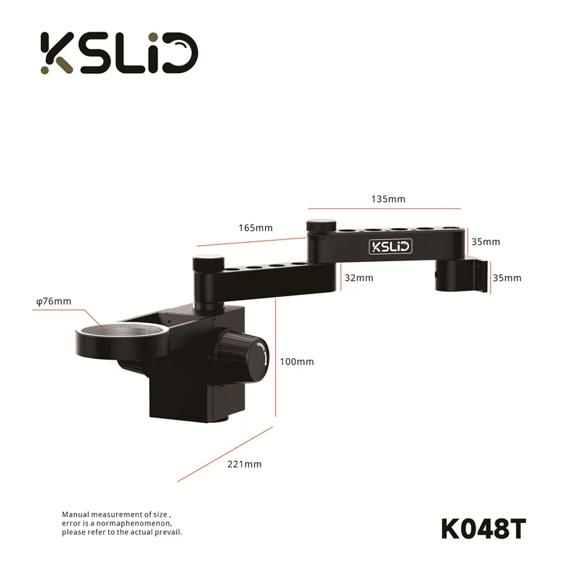 KSLID K047 K047T K048 K048T Foldable Microscope Stand for Cellphone Maintenance Adjustable 360° Rotating Support Bracket