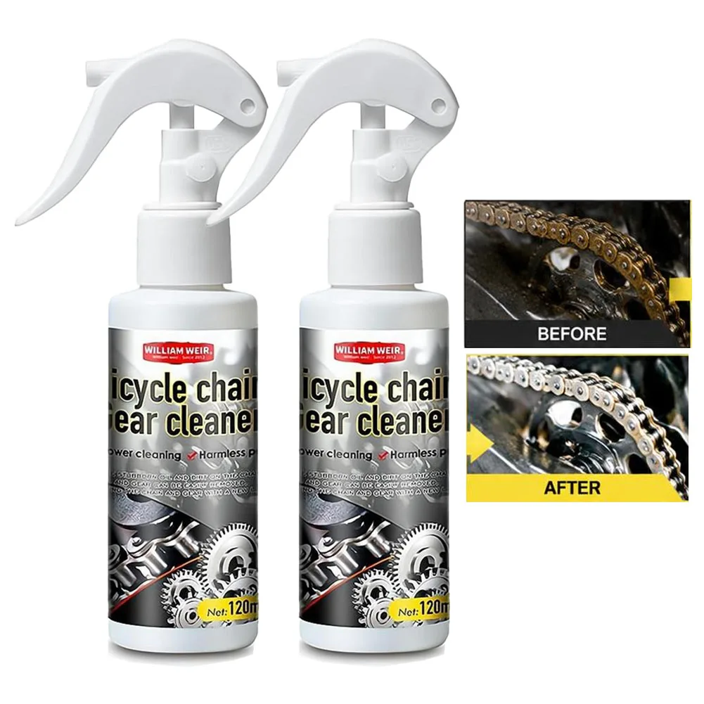 120ml Bicycle Chain Degreaser Bicycle Wax Rust Proof and Stain Remover Bicycle Lubricant Bicycle Chain Gear Cleaning Spray 2026