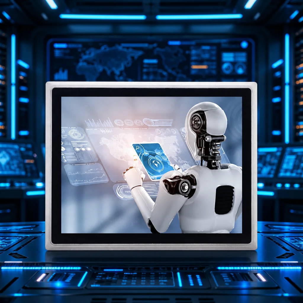 Industrial Touchscreen Computer 17 Inch All In One Panel PC Intel Core i5 8GB 128GB VGA USB Interface