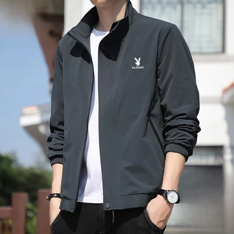 

Men's Casual Stand Collar Jaet Spring Autumn 2025 New Faion Brand Busin Trendy Coat Youth Vitali Sle