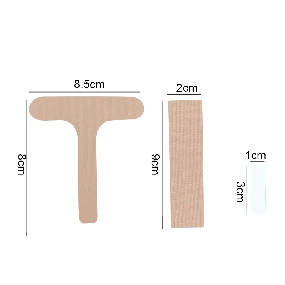 4Pcs Disposable Catheter Fixation Device Non-woven Fabric Nasal Tube Fixing Patch