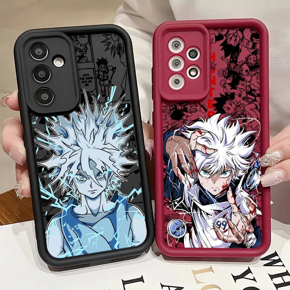 Anime HUNTER×HUNTER For Samsung Galaxy S26 S25 S24 S23 S22 S21 S20 FE Ultra Plus Eyes Ladder Lanyard Funda Cover Soft Phone Case