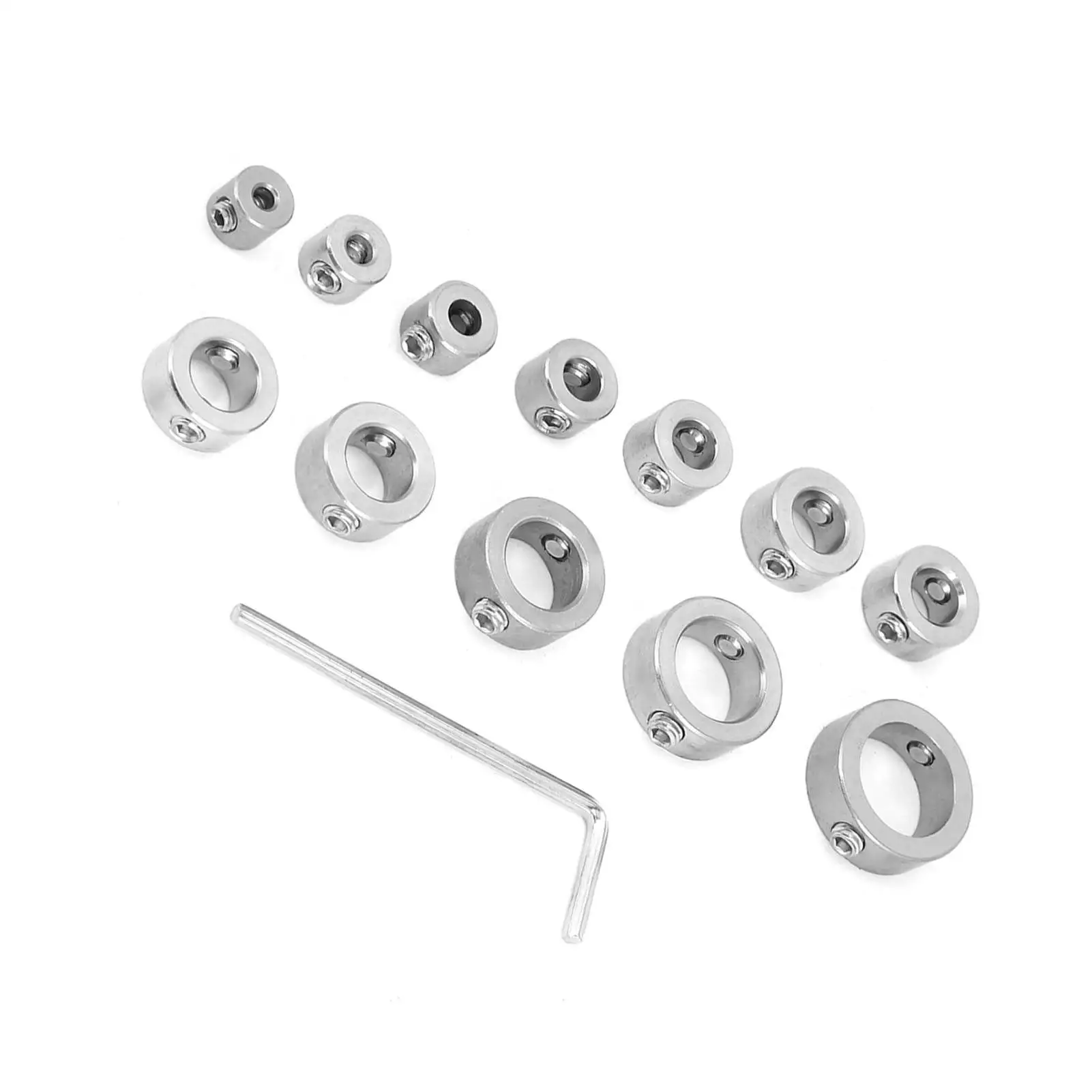 Parada de Profundidade de Aço Inoxidável, Bit Collar Set, Anel Limite de Perfuração, Broca, 3-16mm