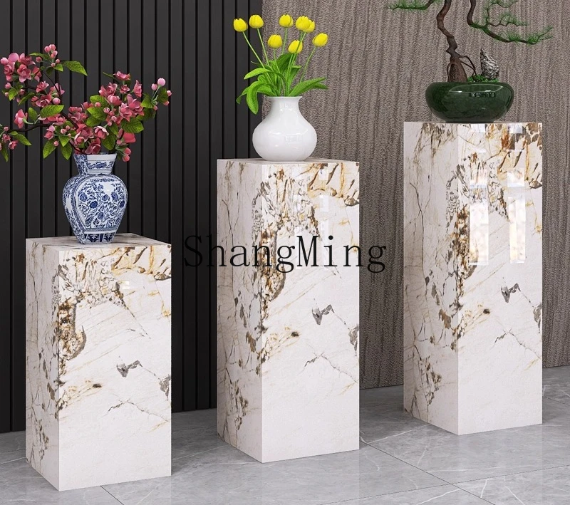 PYH  indoor balcony outdoor courtyard flower shelf living room floor-to-ceiling column flower pot placement frame