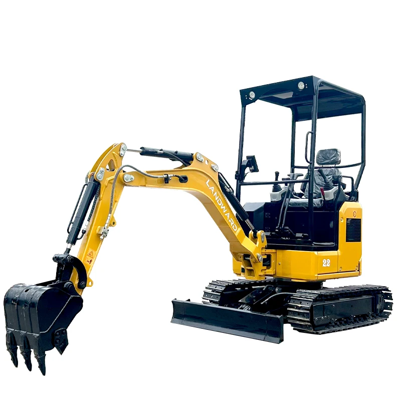 China Building Construction Mini Excavator 1.7 Tons Compact Hydraulic Crawler Factory Price 2.2 Tons Digger Excavator Customized