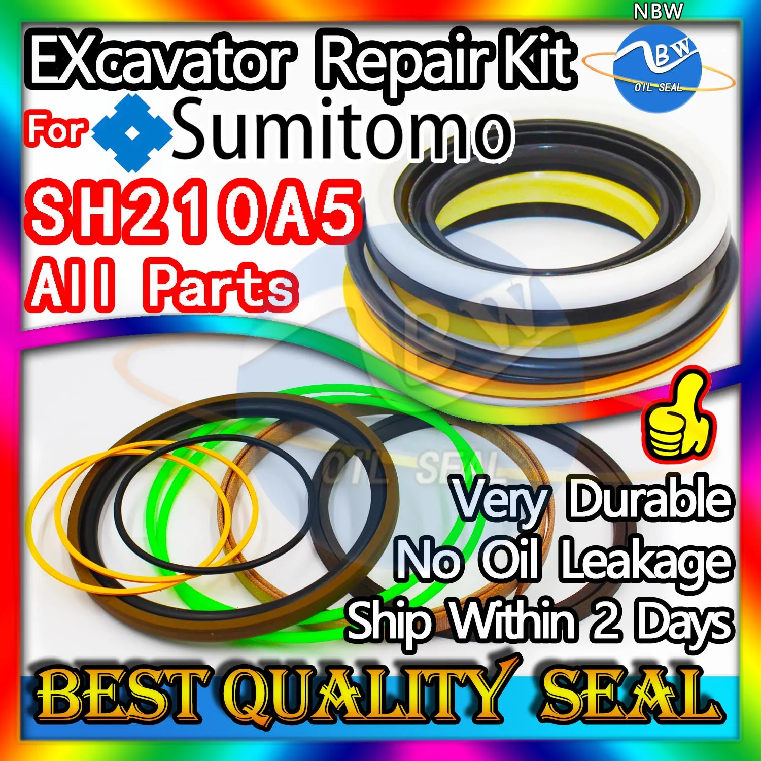 For Sumitomo SH210A5 Seal Kit Excavator Repair Oil High Quality ARM Bucket Hydraulic Pump Digger Clamshell Shovel Adjust Swing