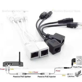 イーサネットアダプター,パッシブパワーアダプター,peスプリッター,rj45,ip Camea w28用電源