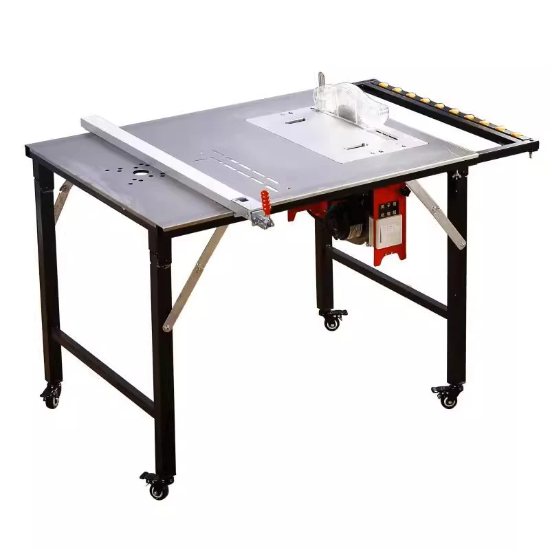 منشار طاولة النجارة الخالي من الغبار، منضدة عمل متعددة الوظائف، رف قابل للطي، منشار منزلي صغير بسيط #6