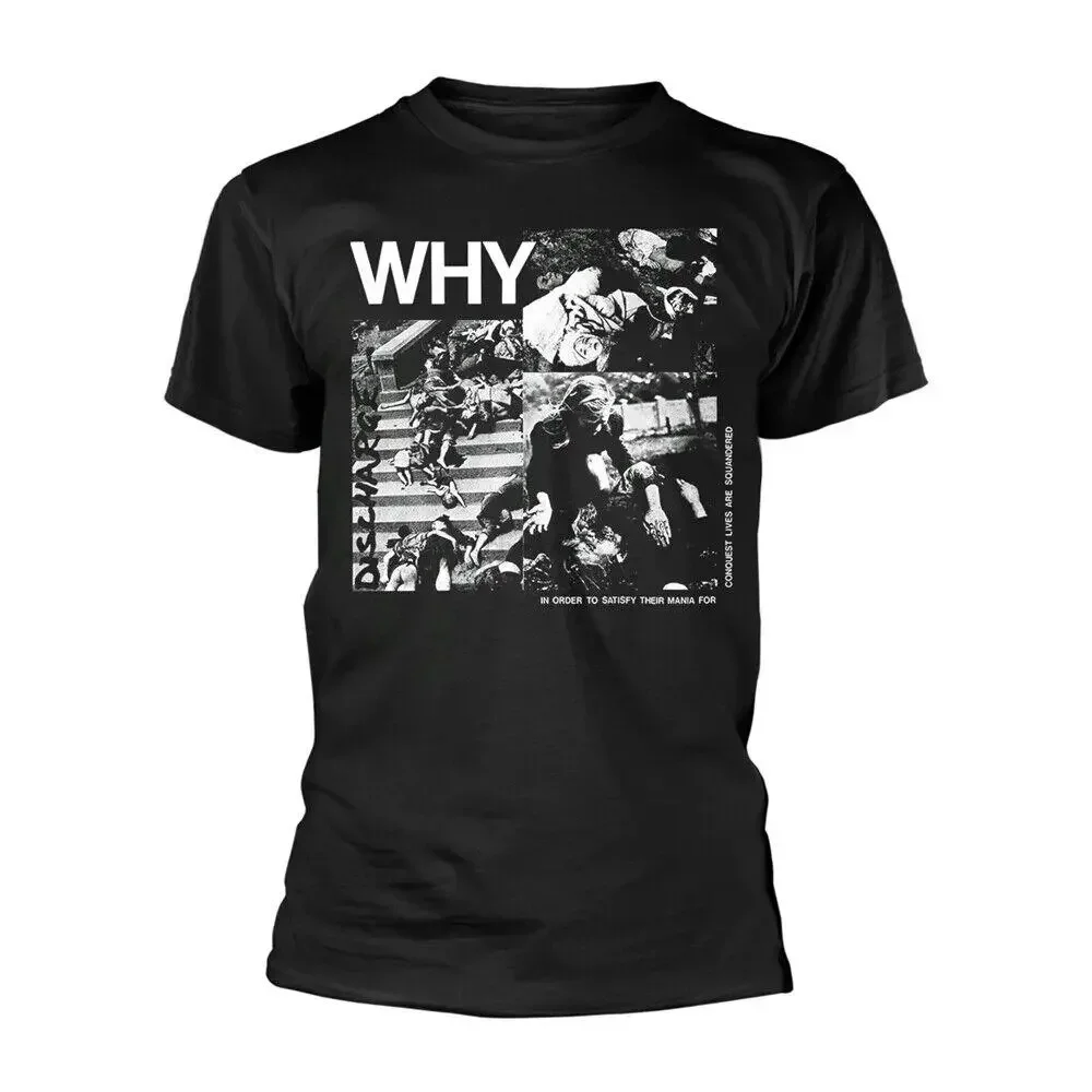 Discharge - WHY - A New Official T SHIRT punk oi