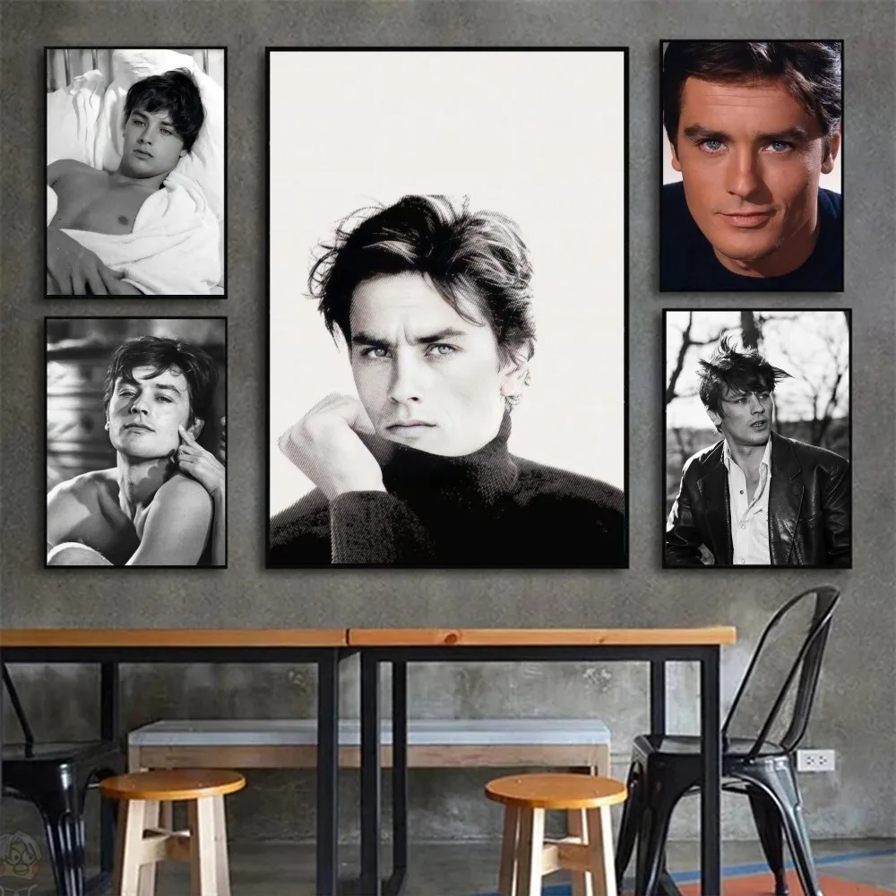 Celebrity Alain Delon Poster Wall Art Home Decor Room Decor Digital Painting Living Room Restaurant Kitchen Art