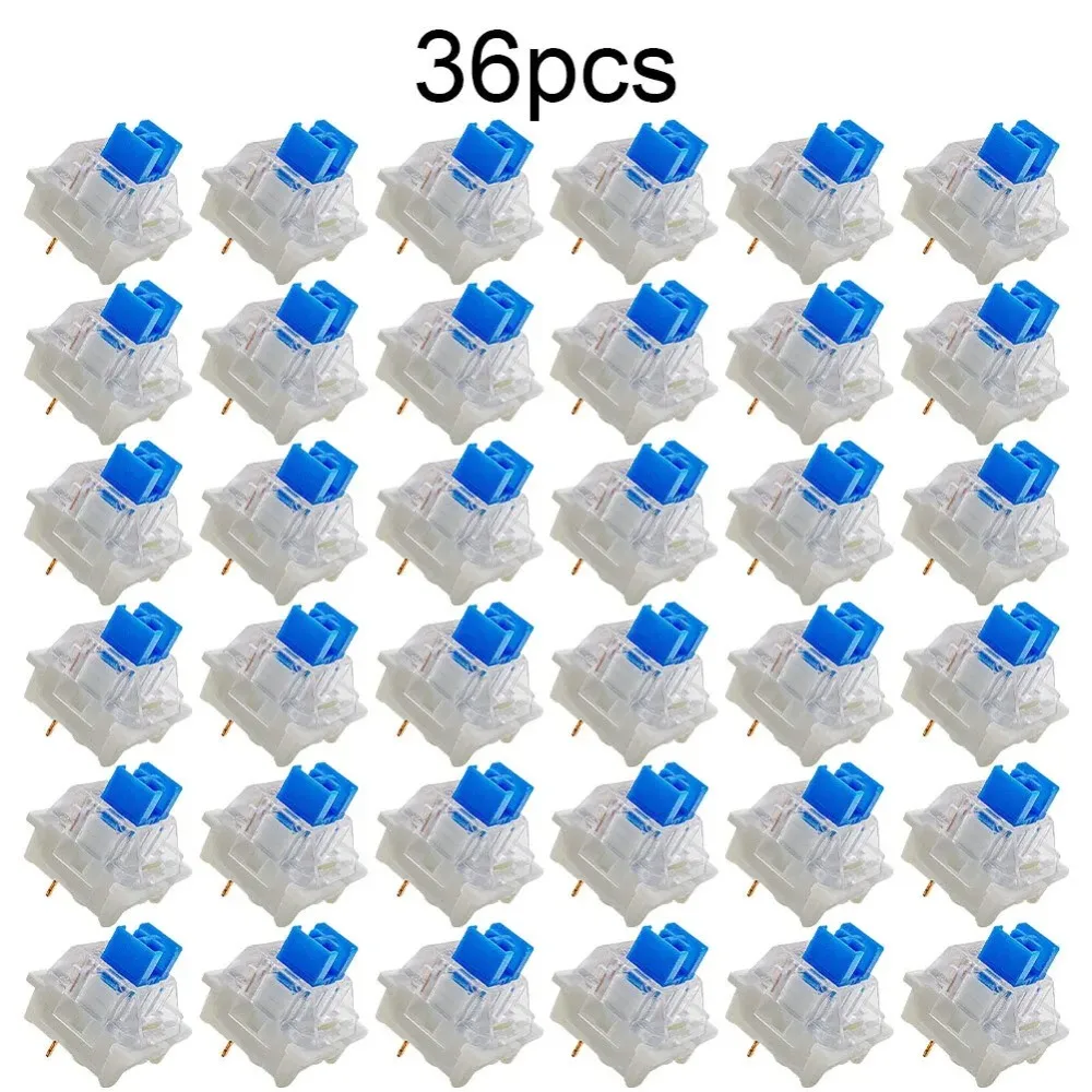 36Pcs 3-Pin Tactile Keyboard Switches, Mechanical Key Clicker Replacements ﻿ ﻿