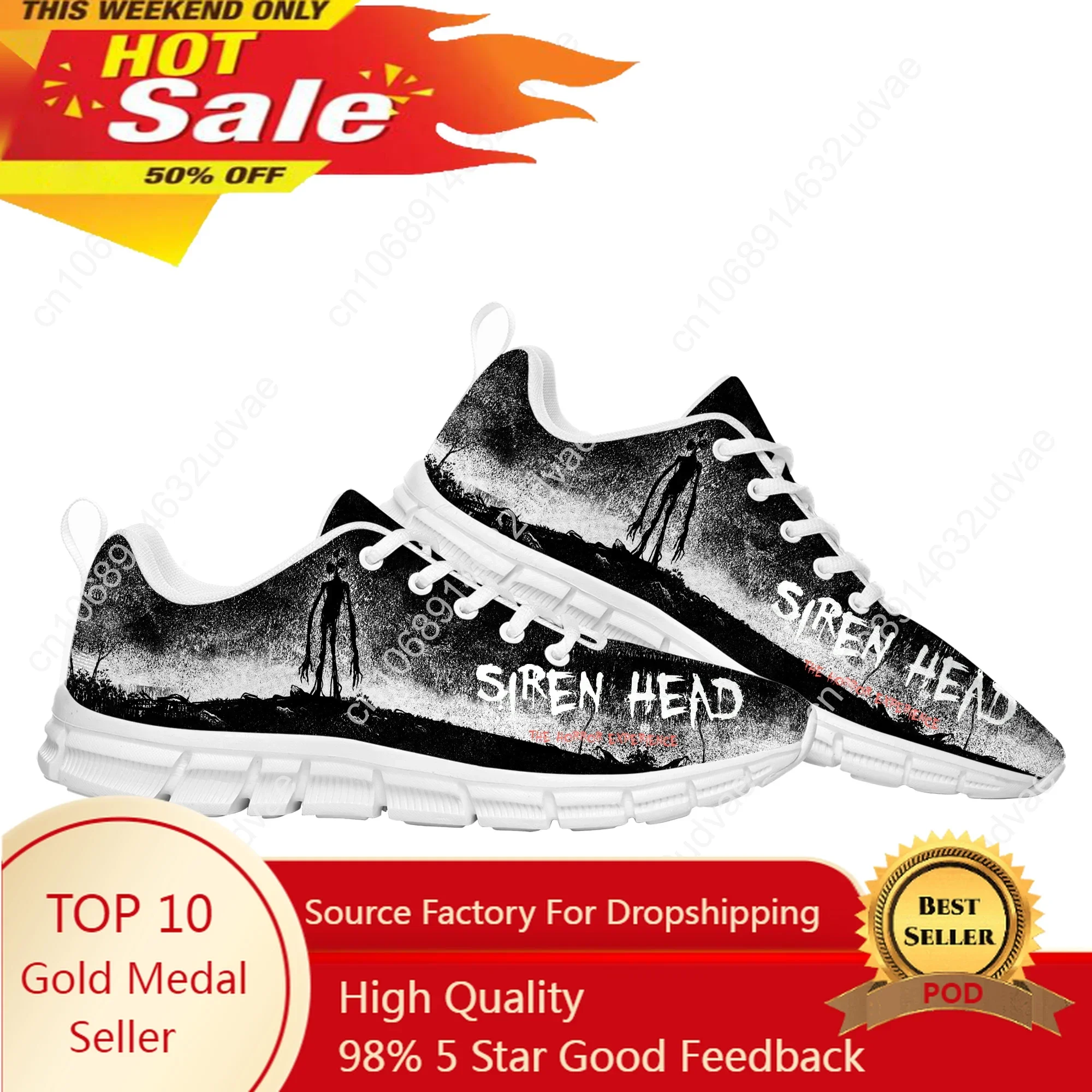 

Siren Head Sports Custom Shoes High Quality Cartoon Game Mens Womens Teenager Fashion Sneaker Tailor Made Couple Built Shoes