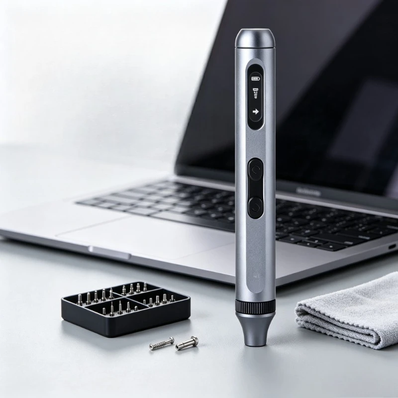 Portable Magnetic Precision Electric Screwdriver Set with Screwdriver Bits for Laptop Tablet Computer Electronic Repair Tools