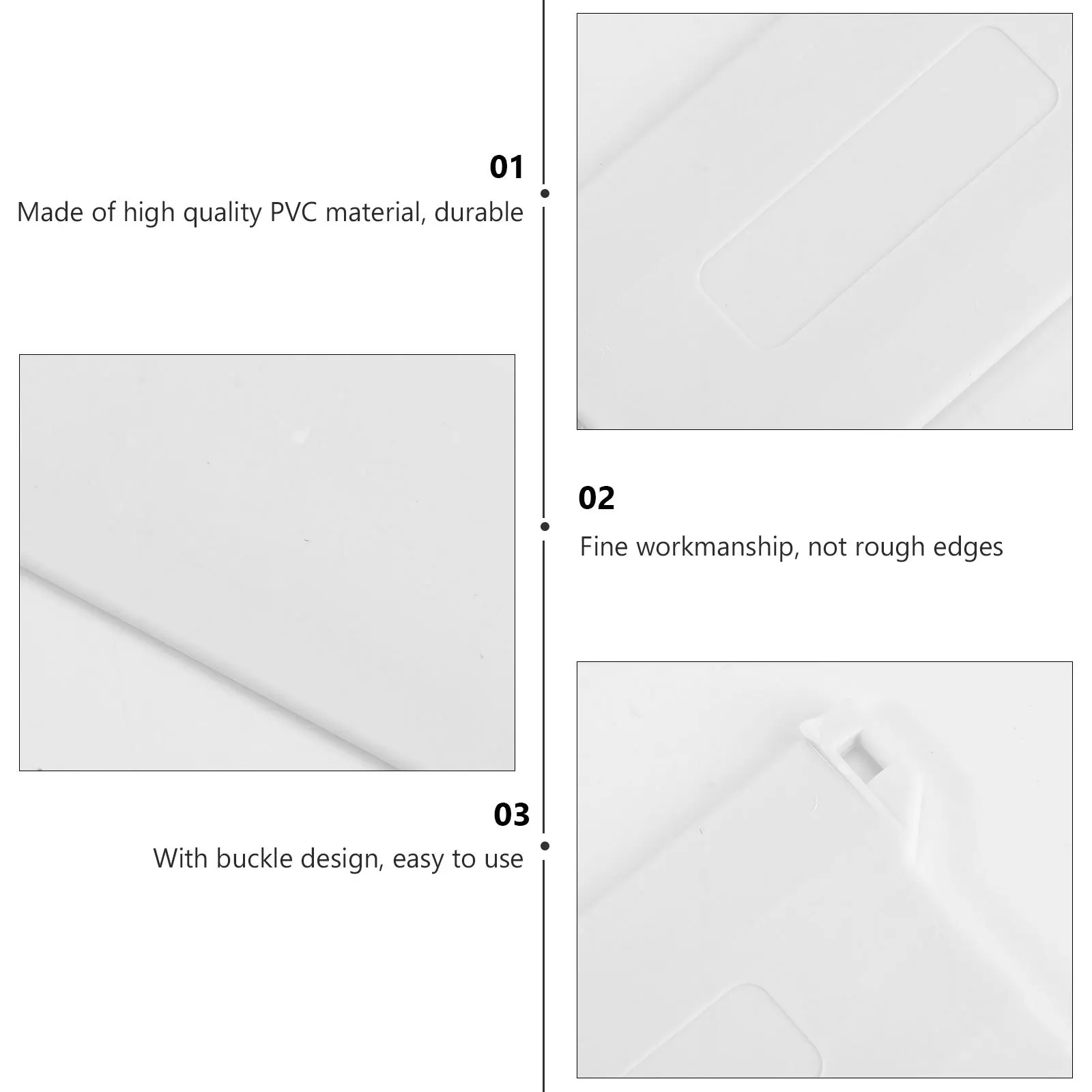 

10Pcs Vertical Blind Accessories Plastic Bottom Weights Slats White 89mm Size for Living Room Bedroom Kitchen