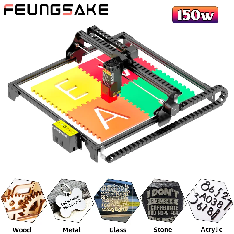 150W Laser Cutting Machine For Leather Laser Engraver And Cutter Wood Printer Machine Cnc Router 600*600Mm