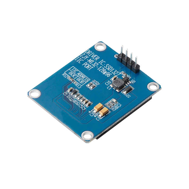 Pantalla LCD OLED de 1,32 pulgadas, controlador de escala de grises SSD1327, módulo LCD HD de 4 pines IIC 128x96