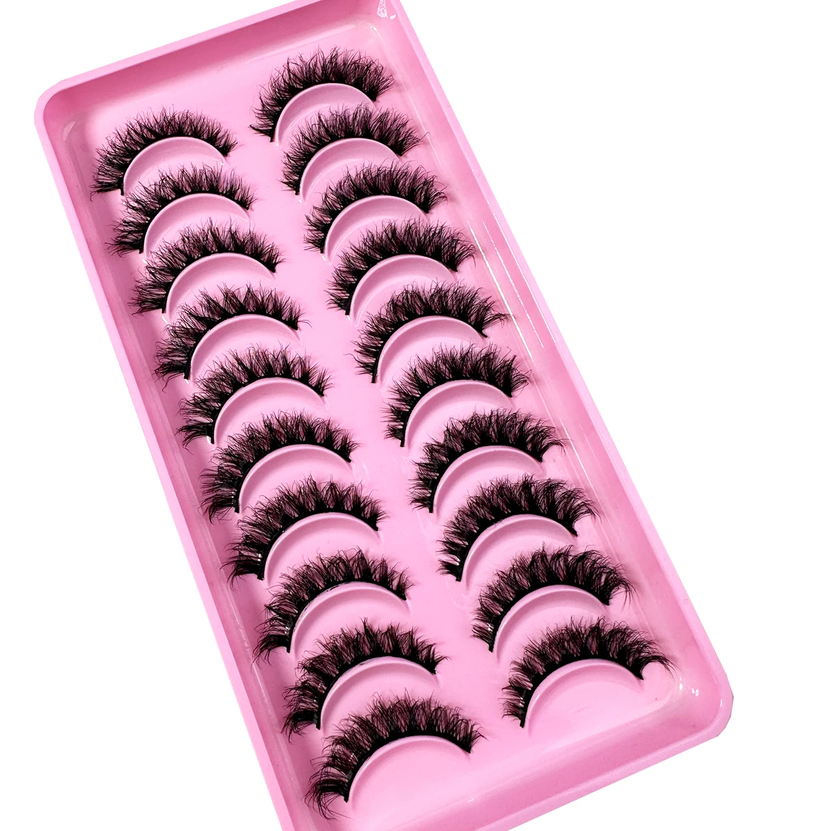 New5D Flauschige Wimpern 3D-Nerzwimpern 100 % tierversuchsfreie Wimpern Handgefertigte wiederverwendbare kurze natürliche Wimpern Maquillaje Wimpern Nerz