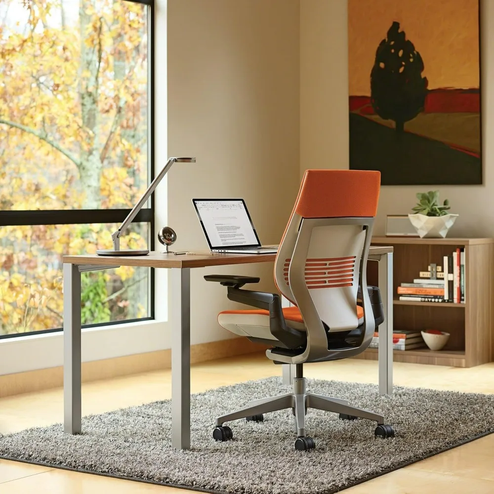 Office Chair - Ergonomic Work Chair with Wheels for Carpet - Comfortable - Intuitive-to-Adjust for Desk  360-Degree Arms Chair