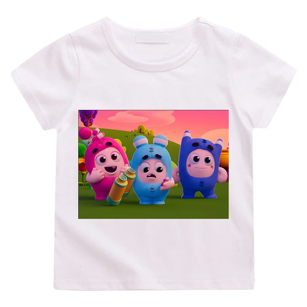 

New Anime Minibuds Tops Toddler Tees Clothes Children Clothing Cartoon Kids T-shirt Girls Clothes Short Sleeve Casual Футболки