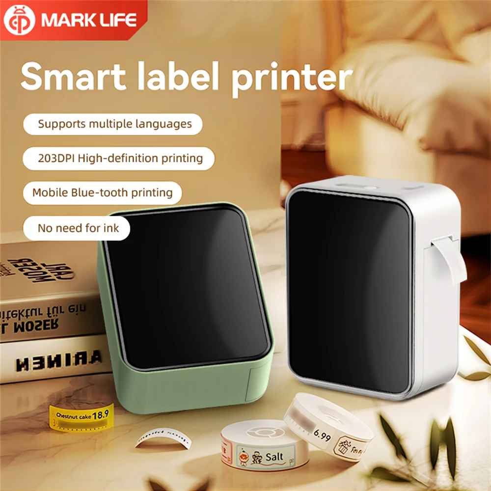 MarkLife P15 Mini Portable Thermal Printer Wireless Bluetoot