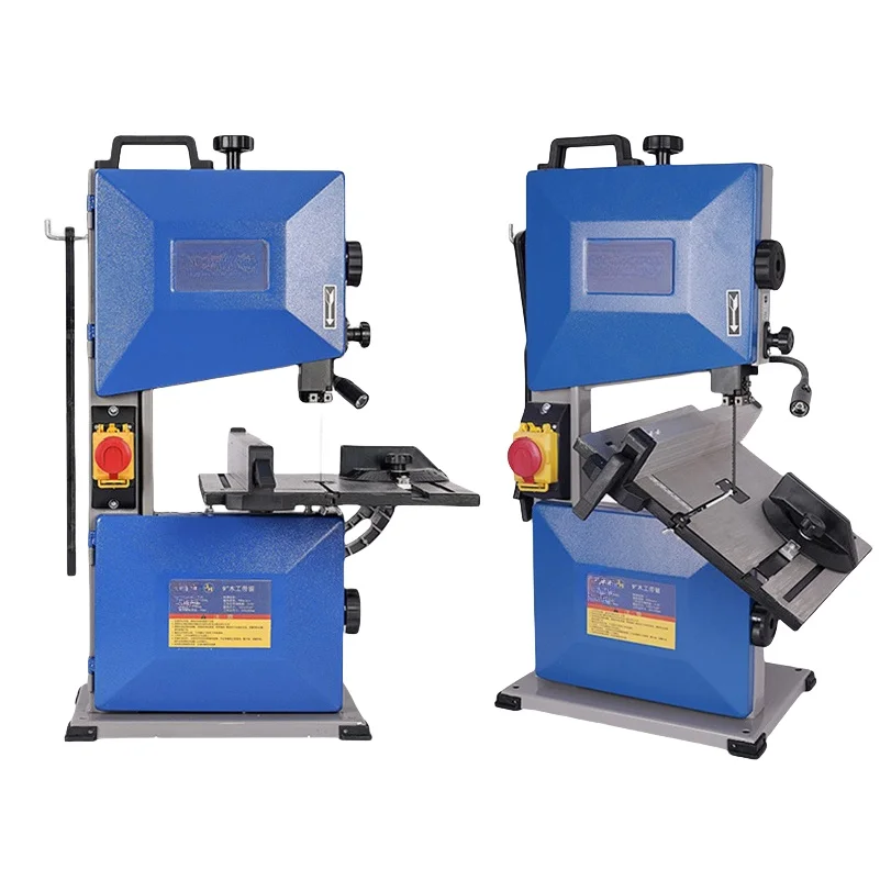 8インチ小型家庭用多機能木工帯鋸盤機械FS-P90 多機能木材木工切断機器